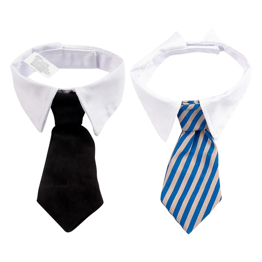 UUYYEO 2-Pack Dog Neck Ties
