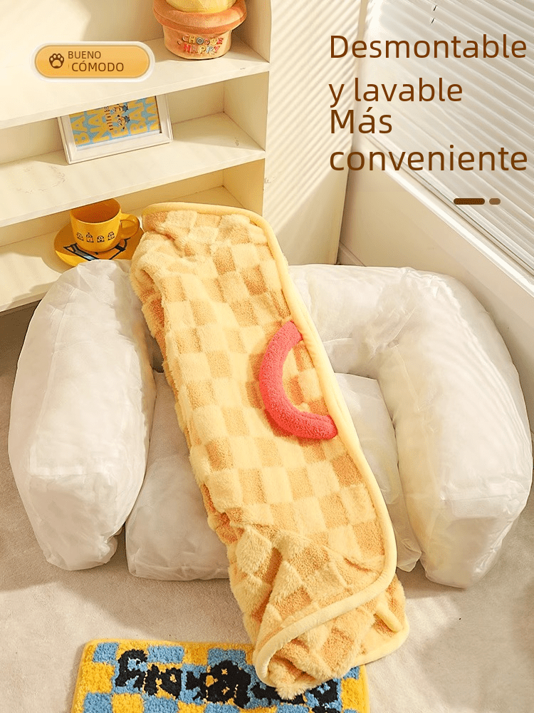 Winter Cat Bed and Mat for Pets - Cozy Dog House - Pet And Wells