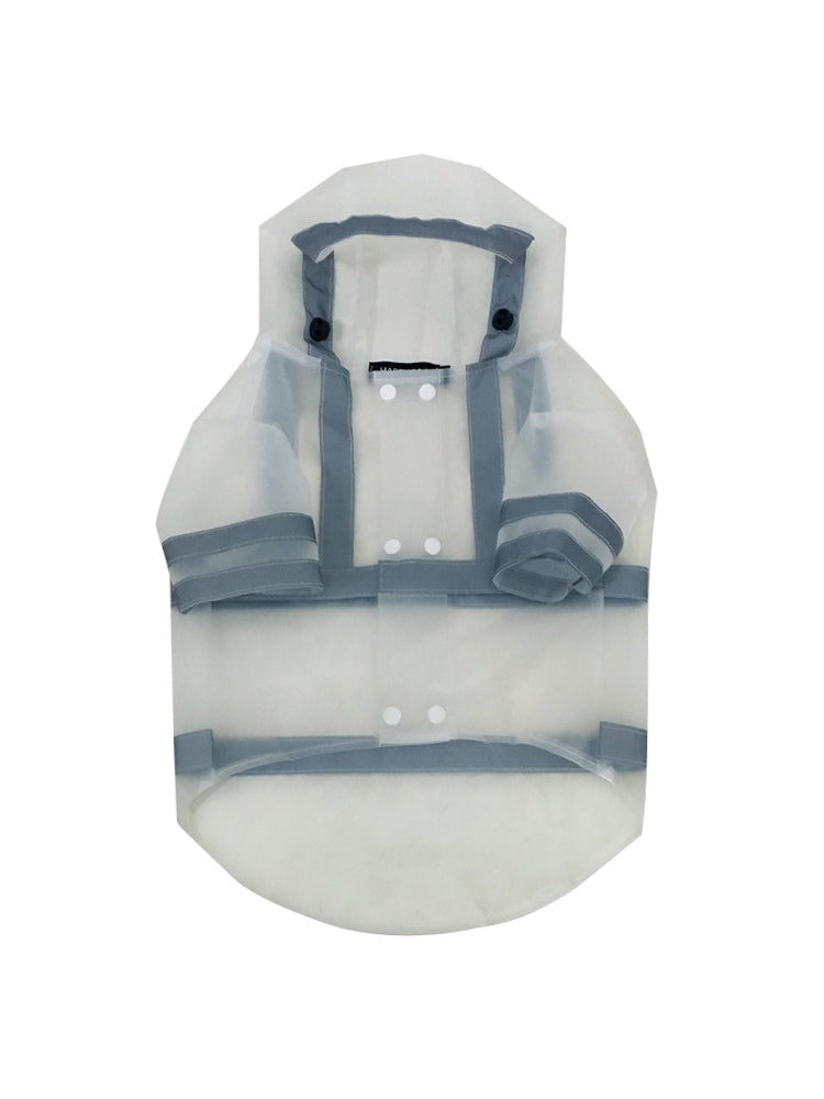 Transparent Reflective Dog Raincoat | Waterproof TPU | Sizes S–XXL