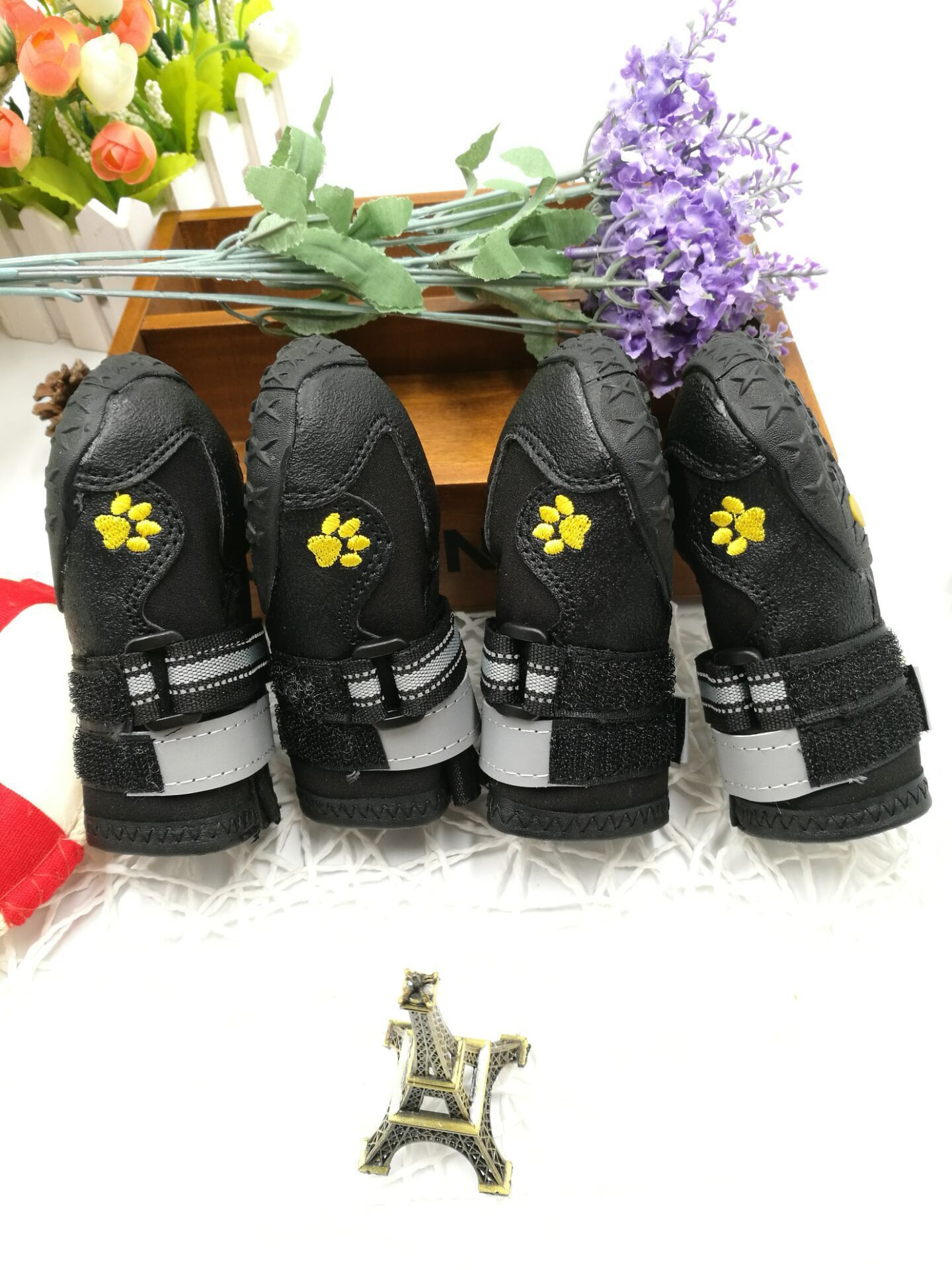 Waterproof Non-Slip Dog Shoes – Adjustable Strap, All Sizes