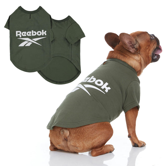 Reebok Dog Shirts – Lightweight Dog T Shirts for Small Medium and Large Dogs Fun Athletic Themed Dog Shirts with Reebok Design Great Puppy Summer Clothes Outfit for All Breeds Cute Dog Outfit