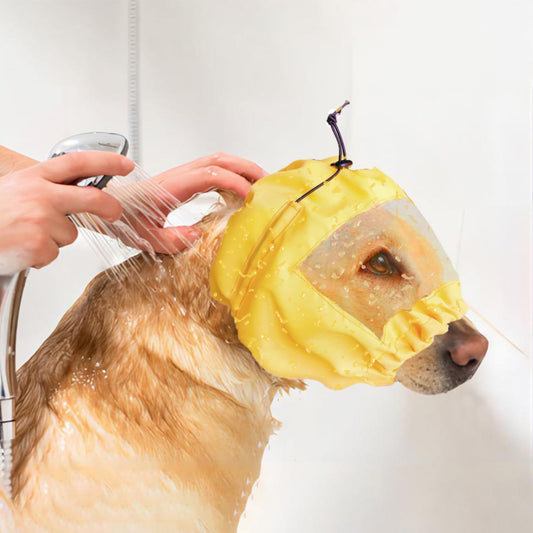 Dog Bath Cap Adjustable Waterproof Dog Ear Protection Bathing Cap Dog Ears Headband Dog Snood Rain Hat Dog Ear Covers for Bath Dog Ear Wrap for Show Rain for Kitten Puppy Small Pets Bath Protector