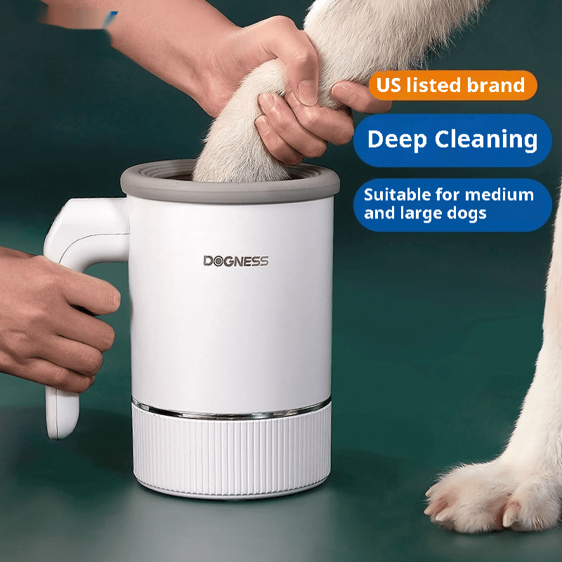 Automatic Electric Pet Paw Cleaner & Massager – Gentle Silicone Mud Washer for Dogs & Cats - Pet And Wells