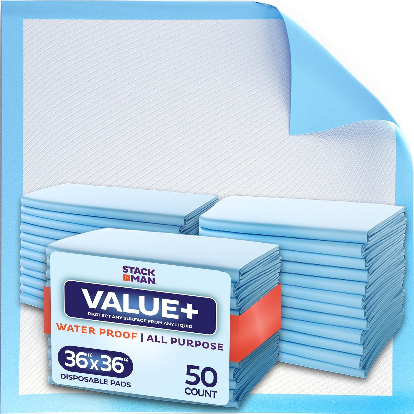 Chucks DryLock™ Ultra-Capacity 36x36 Training Shield (50-Pack) - Pet And Wells