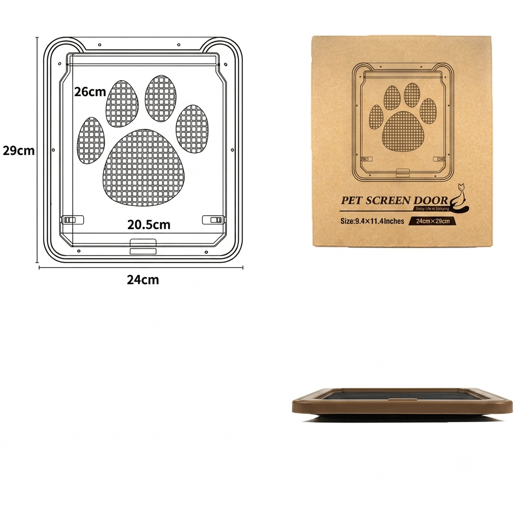 Creative Pet Door with Scratch-Resistant Design - Pet And Wells