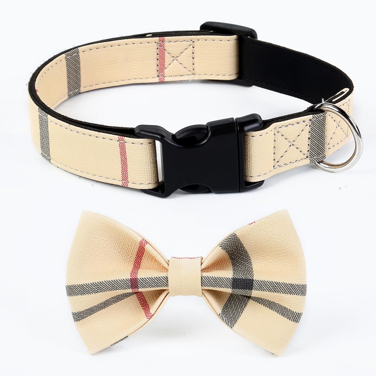 SuperBuddy Adjustable Dog Collar with Bowtie