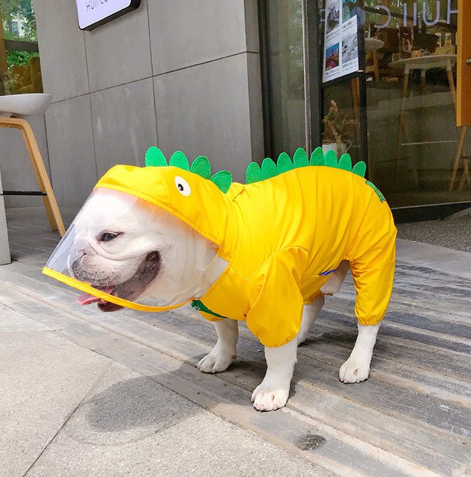 Dinosaur Dog Raincoat | Waterproof Costume | Sizes L–4XL - Pet And Wells