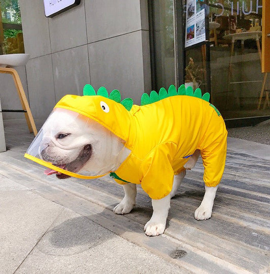 Dinosaur Dog Raincoat | Waterproof Costume | Sizes L–4XL - Pet And Wells