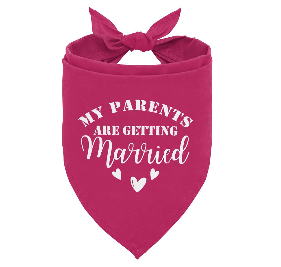My Parents Are Getting Married Dog Bandana