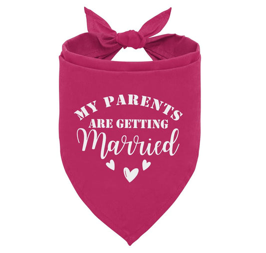 My Parents Are Getting Married Dog Bandana