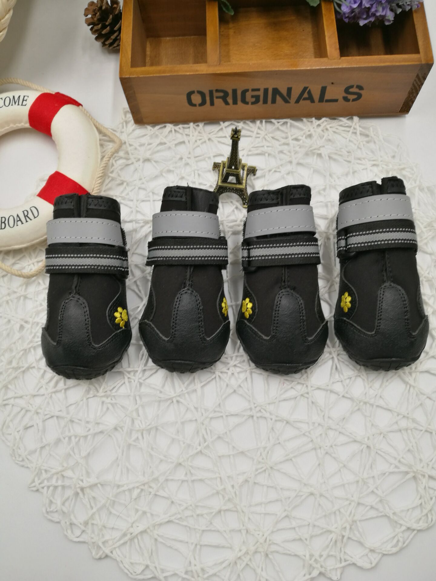 Waterproof Non-Slip Dog Shoes – Adjustable Strap, All Sizes
