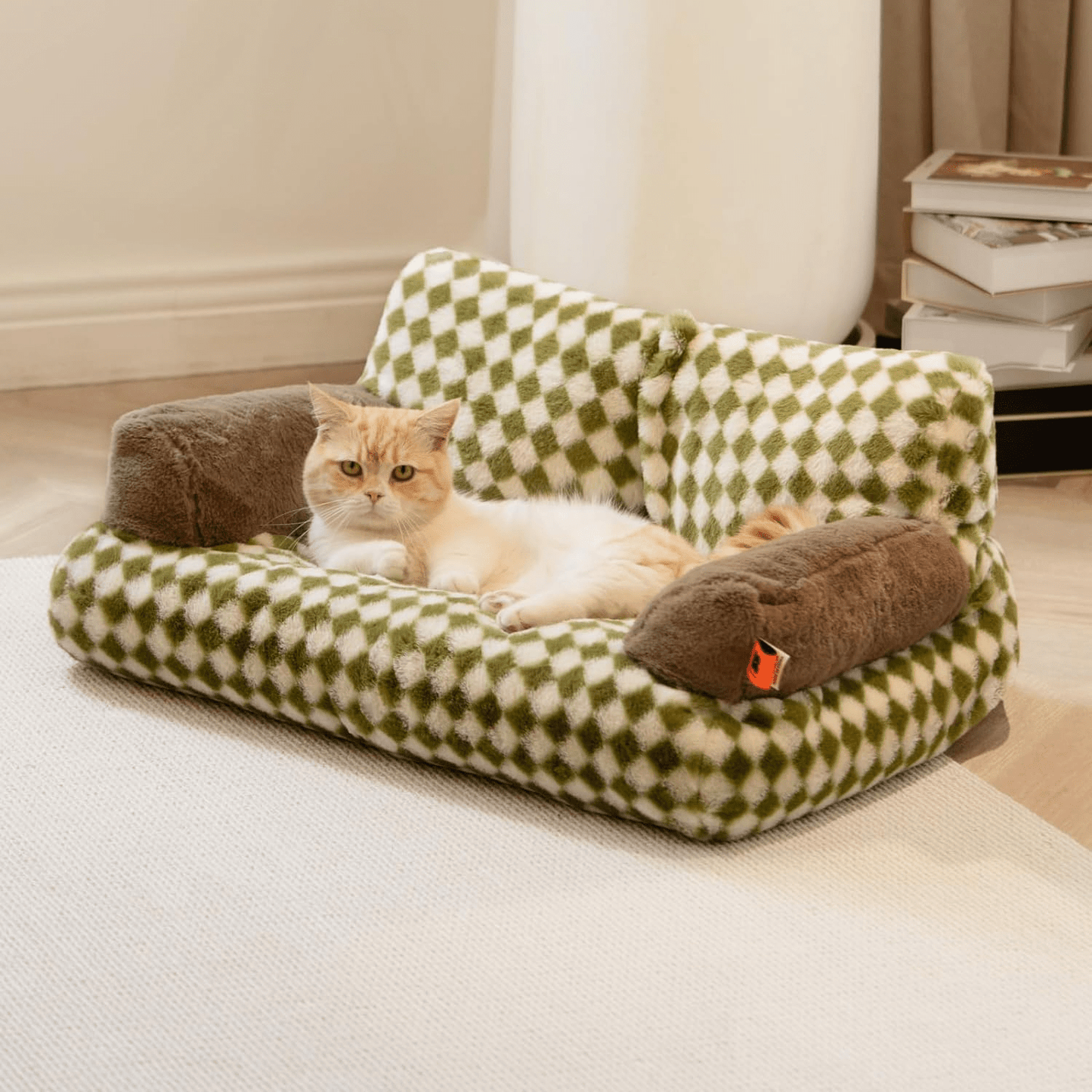 Fluffy Cat Couch Washable Pet Couch Bed For Cats And Small Dogs Up To Non-Slip Dog Beds - Pet And Wells