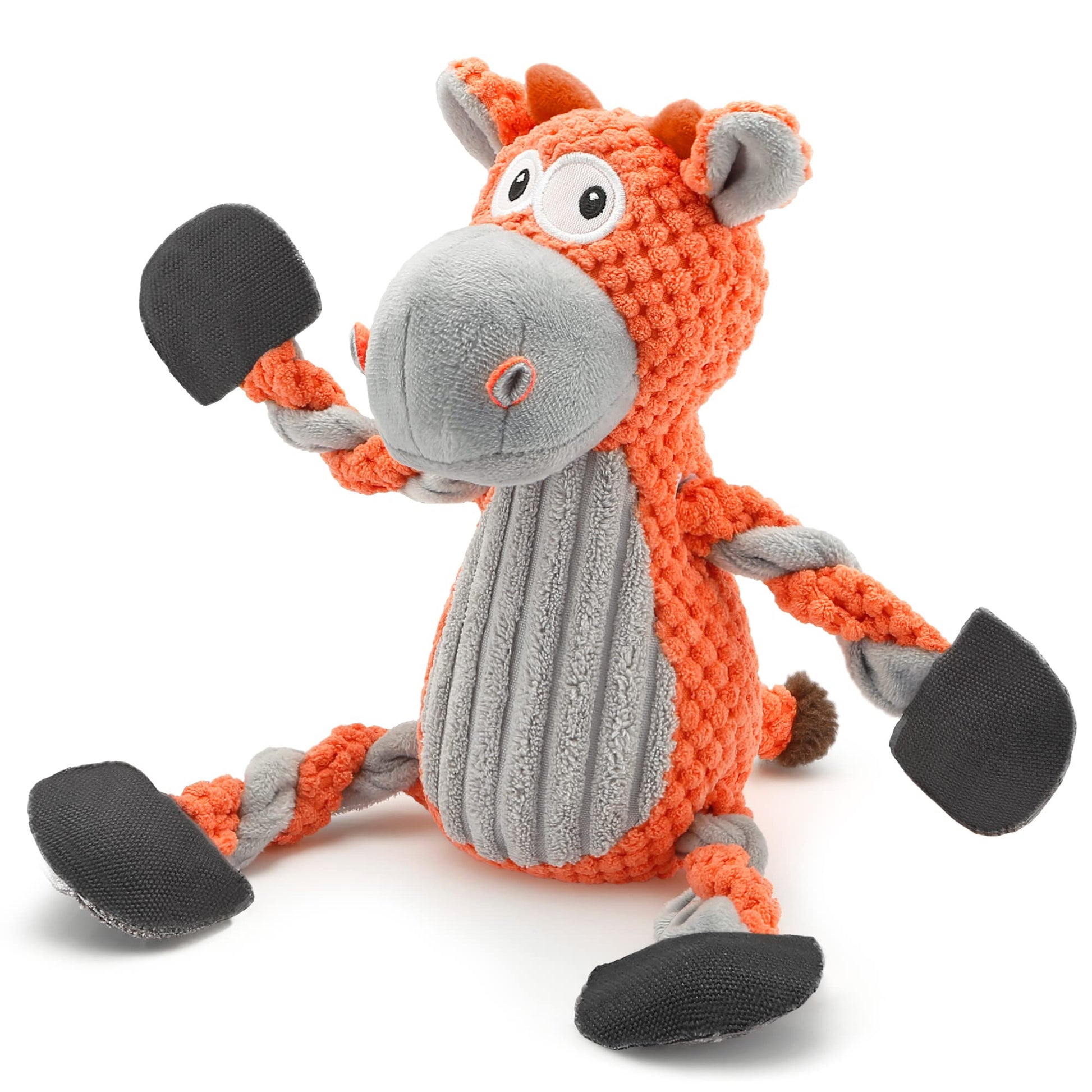 Senneny BarnyardBite™ Interactive Squeaky Plush Cow Toy - Pet And Wells