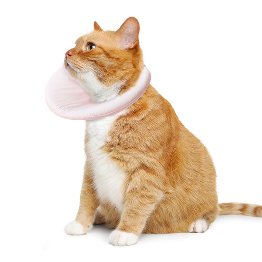 Soft Recovery Collar for Cats – Cone Alternative, Adjustable (Pink) - Pet And Wells