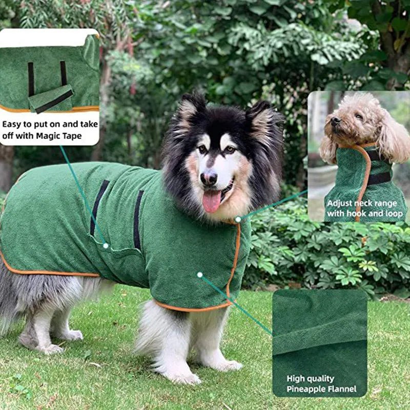 Super Absorbent Pet Robe - Pet And Wells