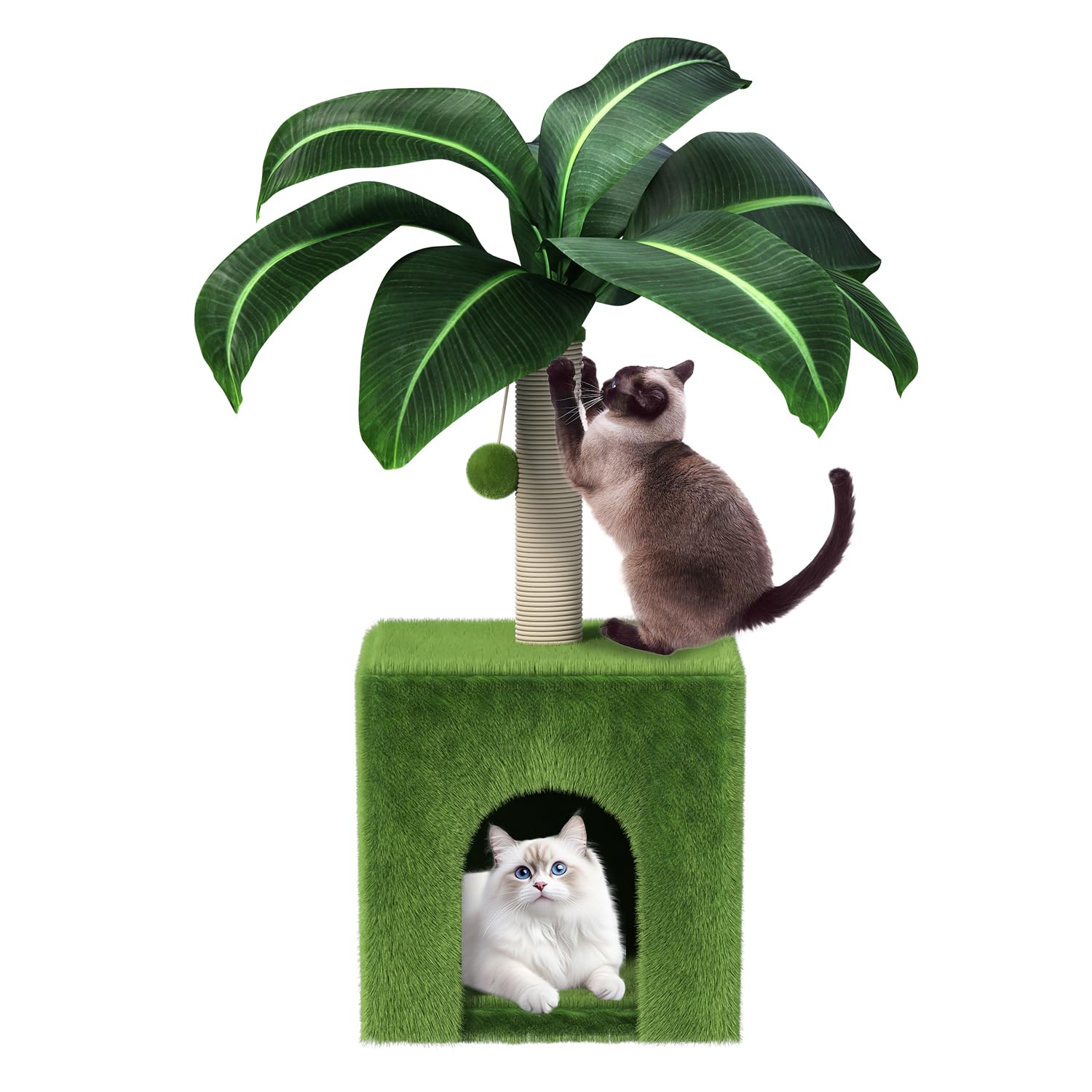 The Oasis™ Palm Tree Feline Condo & Sanctuary - Pet And Wells
