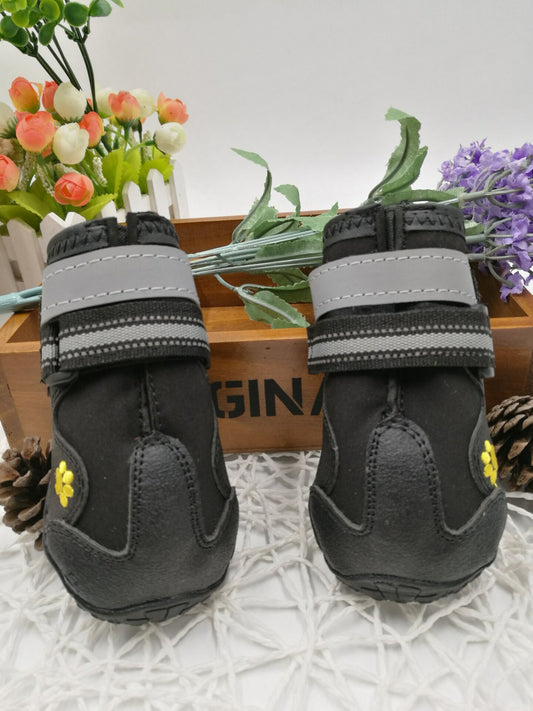 Waterproof Non-Slip Dog Shoes – Adjustable Strap, All Sizes - Pet And Wells