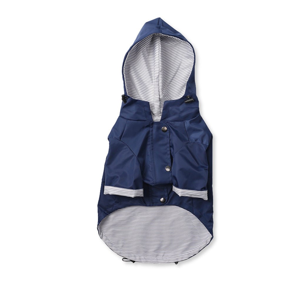 Windproof Retro Padded Dog Raincoat | All-Weather | Sizes S–5XL - Pet And Wells