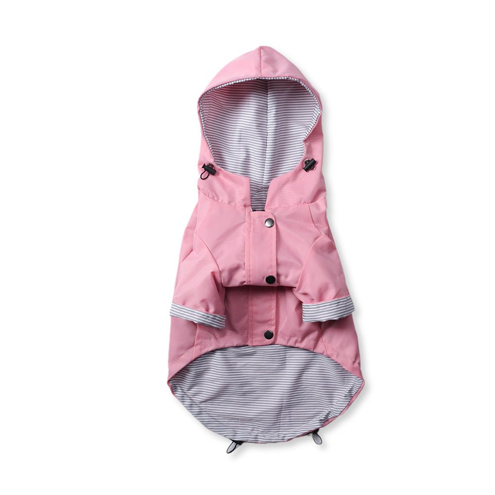 Windproof Retro Padded Dog Raincoat | All-Weather | Sizes S–5XL - Pet And Wells