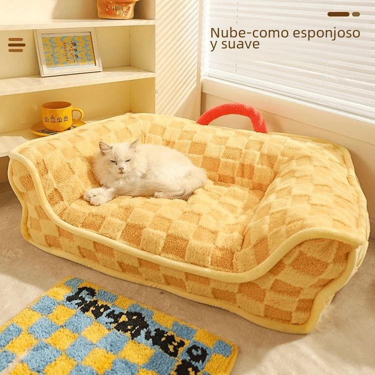 Winter Cat Bed and Mat for Pets - Cozy Dog House - Pet And Wells